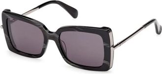 Max Mara Roquebrune Zonnebril - Dames - Zonnebrillen - Zwart - 53 MM - Accessoires