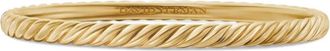 David Yurman Bracciale rigido Sculpted Cable in oro giallo 18kt (4,6mm)