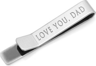 Cufflinks Inc. I Love You Dad Tie Bar in Silver at Nordstrom