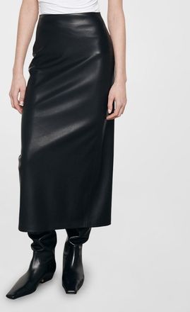 Enza Costa Ankle-Length Faux Leather Skirt