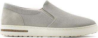 Birkenstock Womens Oswego Canvas Suede Slip-On Shoe In Whale Gray
