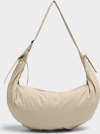 Le 31 Mens Large half-moon crisp fabric shoulder bag Imported from Seoul