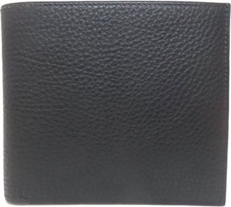 Herm&egrave;s Mc2 Black Leather Wallet (Bi-Fold) (Pre-Owned)