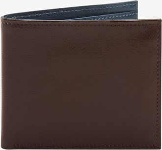 Tusk Leonardo Billfold in Chocolate /Blue at Nordstrom