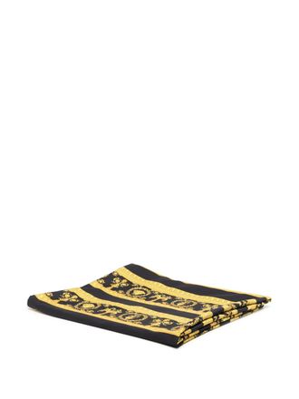 Versace Copripiumino con stampa Heart Baroque - Nero