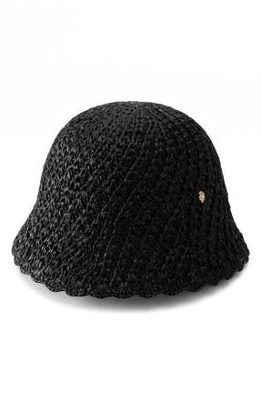Helen Kaminski Rio Raffia Cloche in Charcoal at Nordstrom