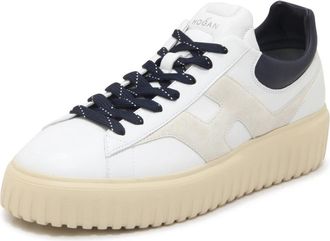 Hogan H-Stripes Sneakers - Heren - Sneakers - Wit - 43 EU - Leer - Schoenen