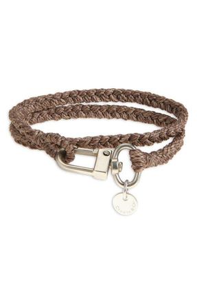 Caputo & Co. Mens Braided Double Wrap Bracelet in Brown at Nordstrom