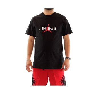 Nike Jordan Air Stretch Short Sleeve Crew Tee | Black | DM1462-010 (UK, Alpha, M, Regular, Regular, Black)