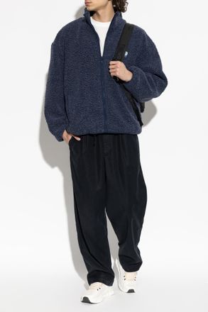 American Vintage Sweatshirt With Stand-up Collar, Mens, Navy Blue