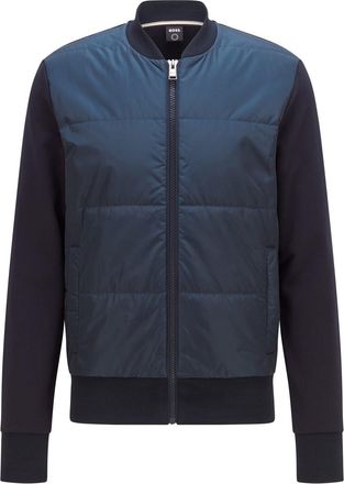 HUGO BOSS Mens Padded Sweater in Navy 404 - Size 2XL