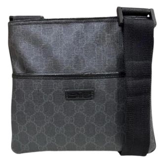 Gucci Pre-owned Cross Body Bags, unisex, Black, Size: ONE SIZE Pre-owned GG Supreme Shoulder Bag