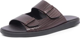 Doucal's Italiaanse Sandaal Urano T.moro+F.do Nero - Heren - Sandalen - Bruin - 40 EU - Schoenen