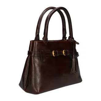 Fred De La Bretoniere Dames, Tassen, Bruin, Maat: ONE Size Leer