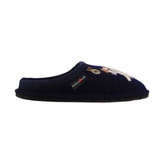 Haflinger Womens Fido Slippers In Navy