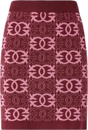 Pinko Gonna con logo - Rosso