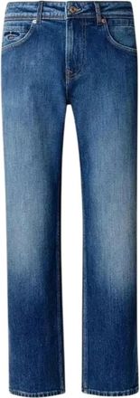 Pepe Jeans London Jeans, Heren, Blauw, W34 L32, Katoen, Cash Brit Straight Jeans