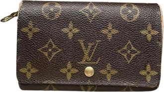 Louis Vuitton Pre-owned Wallets, female, Brown, Size: ONE SIZE Pre-owned Leather Wallet