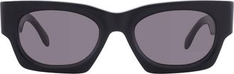 Palm Angels BODIE Dark Grey Square Unisex Sunglasses PERI089 1007 51
