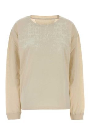 Maison Margiela Off White Graphic Crew Neck T-Shirt