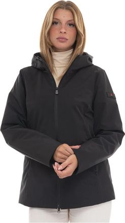 Peuterey Winddichte Farquarta Jas met Armlogo - Dames - Zomerjassen - Zwart - S - Jassen