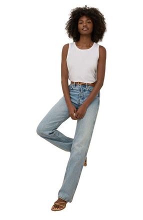 Pact Organic Cotton Softspun High Neck Tank in White at Nordstrom, Size Xx-Large