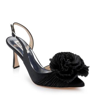 Badgley Mischka Blaire Pump Womens Black Flower Stiletto Heel ZOGG3768