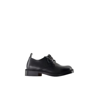 Alexander McQueen Schoenen, Heren, Zwart, 39 EU, Leer, Leren Derby Schoenen