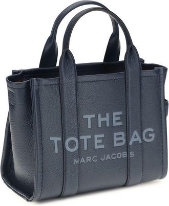 Marc Jacobs Womens Grained Calf Leather Tote Blue Bos
