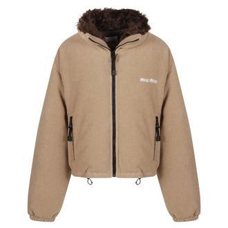 Miu Miu Jassen, Dames, Bruin, M, Blouson