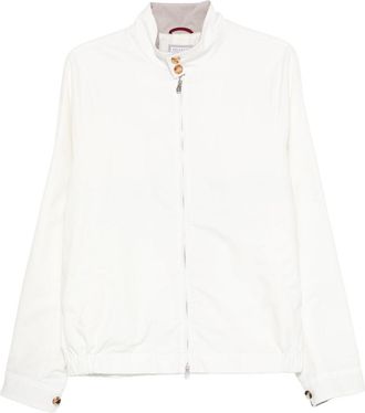 Brunello Cucinelli Cotton Blend Blouson Jacket-Uomo