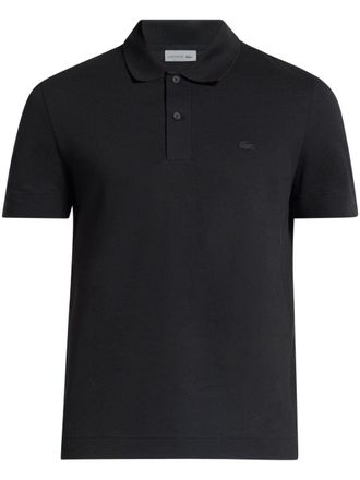 Black lacoste polo sale discount