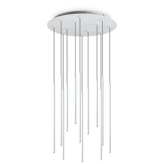 Netlighting Filo LED 12 Light Cluster Pendant Ceiling Light White 2700K