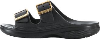 Crocs (WMNS) Crocs Metallic Buckle Saturday Sandal Black 213316-001