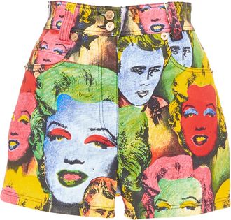 Versace Reissue Monroe James Dean Warhol shorts