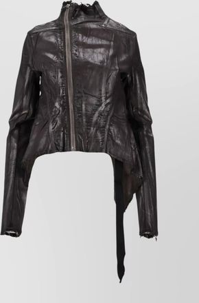 Rick Owens asymmetrical hem long sleeve jacket