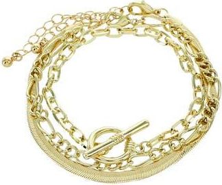 Panacea Herringbone Layered Bracelet in Gold at Nordstrom Rack