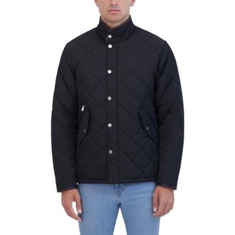 Robert Graham Water Repellent Quilted Jacket in Black at Nordstrom Rack, Size Xx-Large