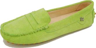 Miyoopark MINITOO Loafers Flat Shoes for Women Slip-on Summer Casual Moccasins with Buckle 9603-A Apple Green UK 6.5