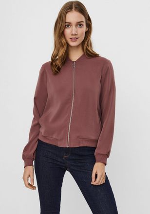 Vero Moda Bomberjacke VERO MODA VMCOCO L/S BOMBER NOOS, Damen, Gr. XS, bunt (rose braun), Web, Obermaterial: 96% Polyester, 4% Elasthan, unifarben, regular fit 