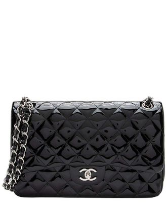 Chanel Black Leather Classic Jumbo Double Flap Bag (Authentic Pre-Loved)