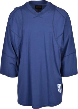 Vivienne Westwood Anglomania T-Shirt - Heren - Shirts - Blauw - S - Katoen - Tops