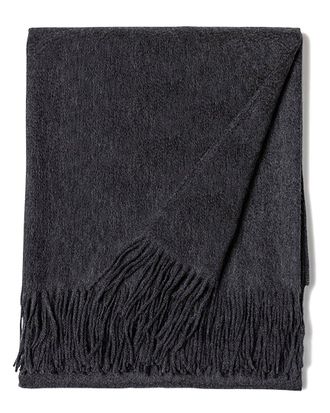 Sofiacashmere Sofiacashmere Woven Cashmere Fringed Throw