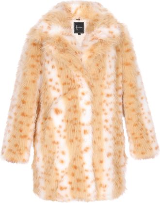 Faina jas Dames Bruin Veelkleurig