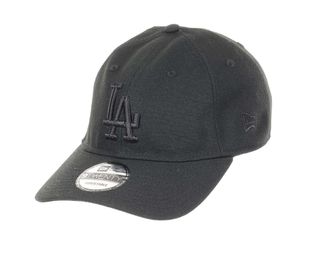 New Era Los Angeles Dodgers MLB Team Black on Black 9Twenty Unstructured Strapback Cap - One-Size