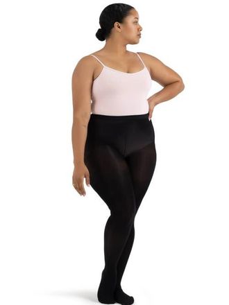 Capezio Ultra Hold Plus Size Footed Tight in Black at Nordstrom, Size 1X