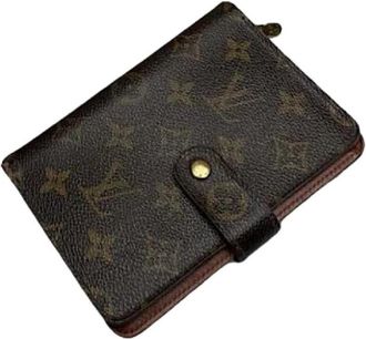 Louis Vuitton Pre-owned Leren Portemonnee - Dames - Vintage Accessoires - Bruin - ONE Size - Leer - Vintage