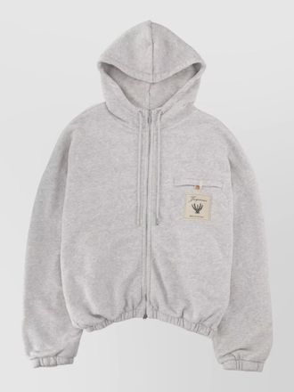 Jacquemus tournament hooded sweatshirt relaxed cut pocket