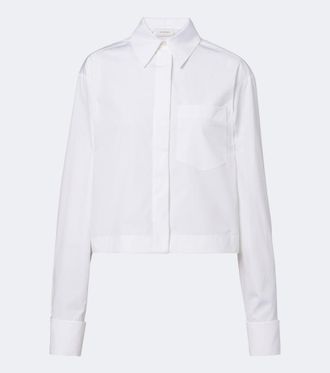 Sportmax Camisa de popel&iacute;n de algod&oacute;n