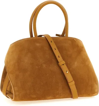 Ferragamo Womens Hug Top Handle Bag Beige Goat Leather Calf